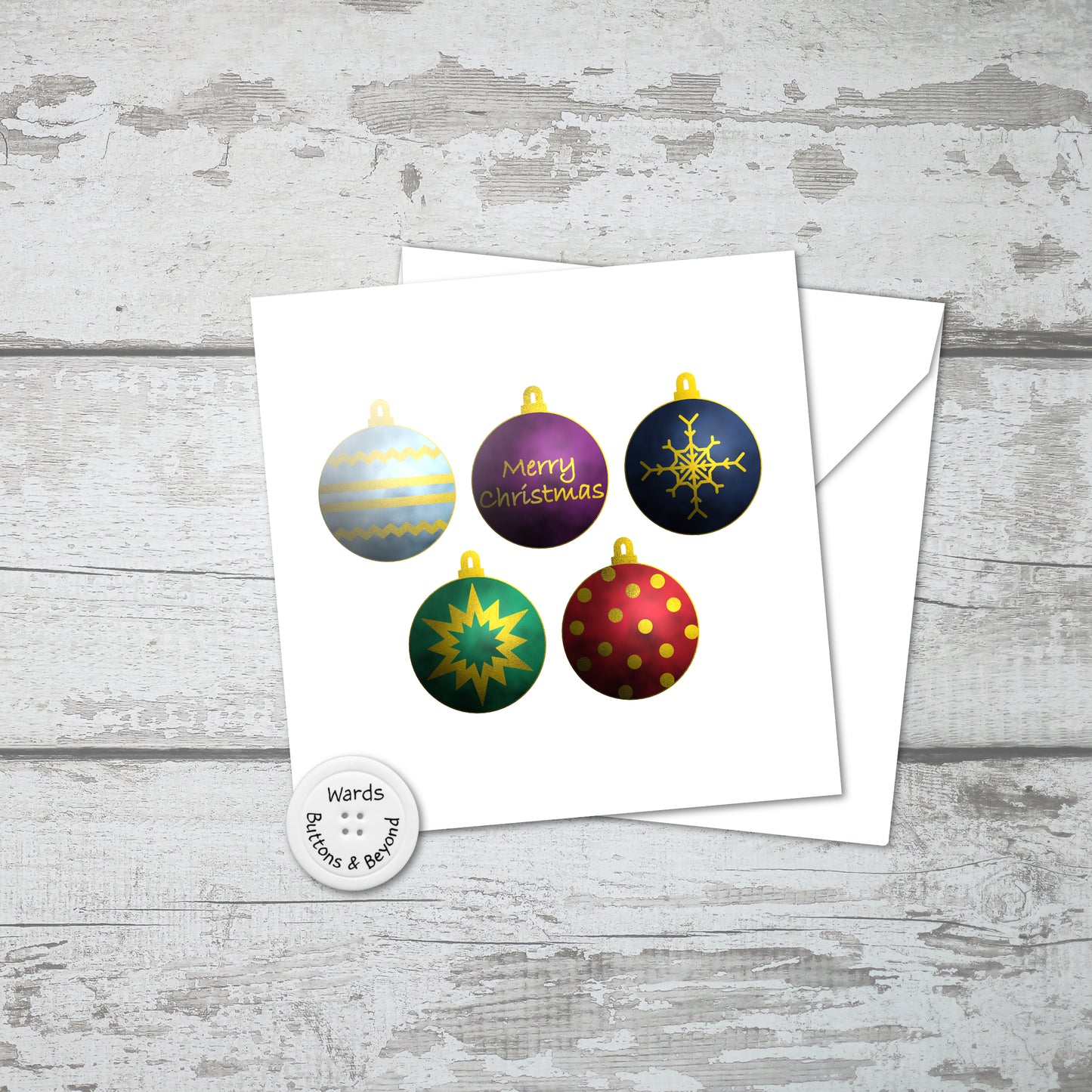 Christmas Baubles Card