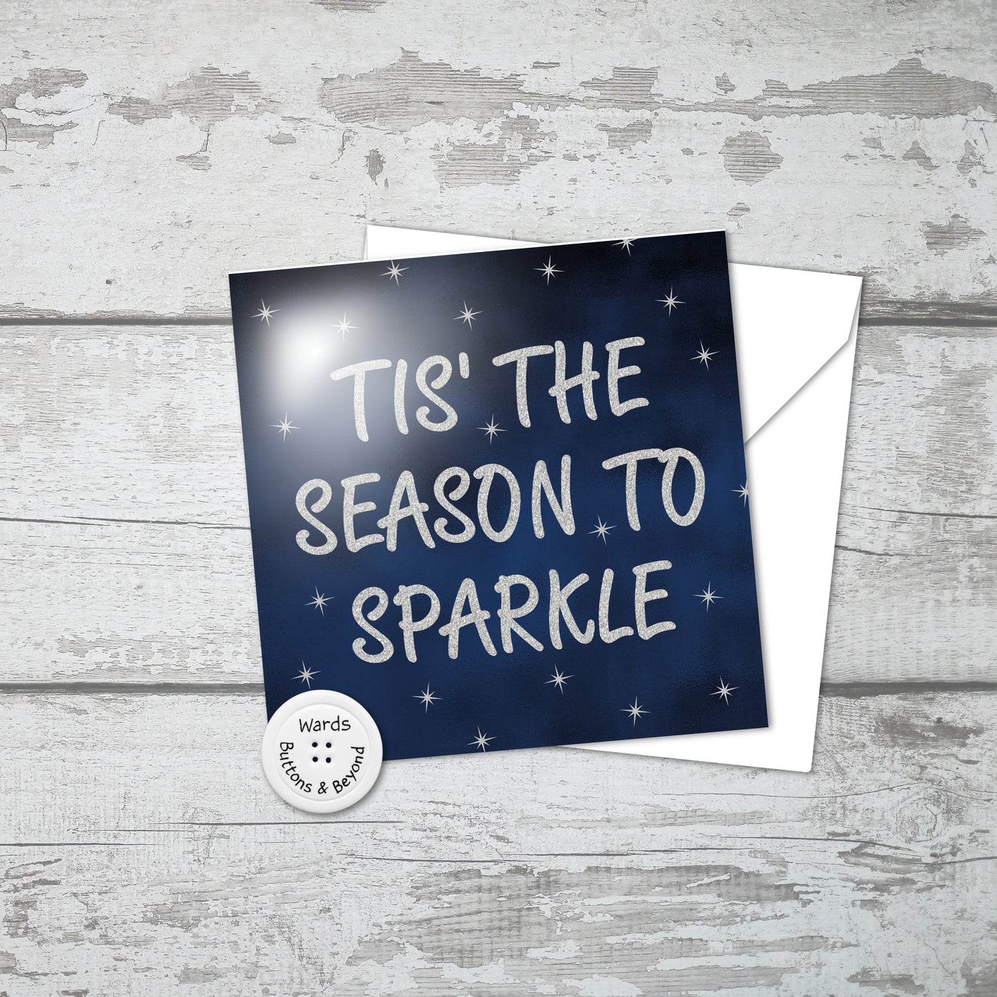 Christmas Card Sparkle Silver