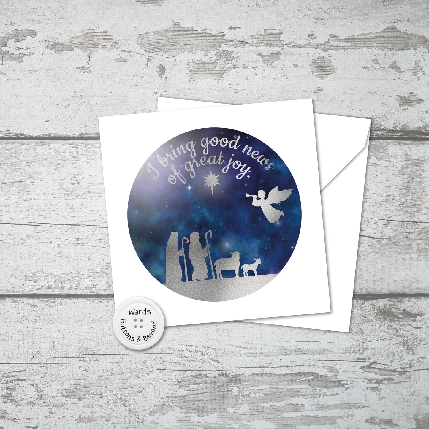 Christmas Nativity Card, I bring good news