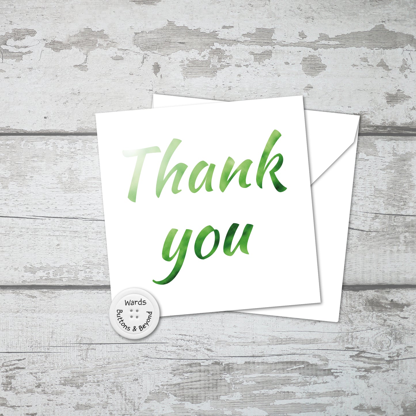Green Thank You Card